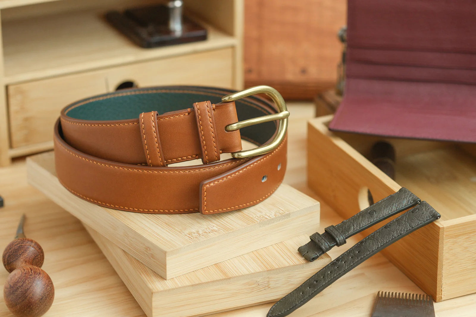 Orange Swift Italian Calfskin Apple Watch Strap